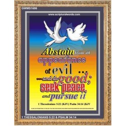 ABSTAIN FROM ALL APPEARANCE OF EVIL   Bible Verses Framed Art Prints   (GWMS1686)   