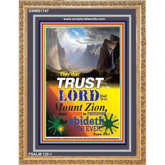 BE AS MOUNT ZION   Modern Christian Wall Dcor   (GWMS1747)   