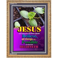 ALL THINGS ARE POSSIBLE   Modern Christian Wall Dcor Frame   (GWMS1751)   