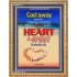 A NEW HEART AND A NEW SPIRIT   Scriptural Portrait Acrylic Glass Frame   (GWMS1775)   "28x34"