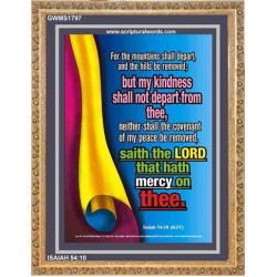 THE MOUNTAINS SHALL DEPART   Contemporary Christian Paintings Acrylic Glass frame   (GWMS1797)   