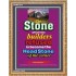 THE STONE WHICH THE BUILDERS REFUSED   Bible Verses Frame Online   (GWMS1935)   "28x34"