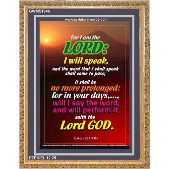 WILL PERFORM IT   Scripture Wall Art   (GWMS1946)   