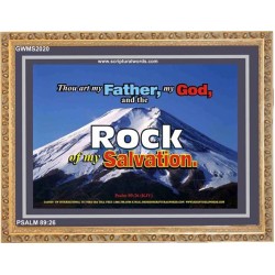 ROCK OF MY SALVATION   Bible Verse Acrylic Glass Frame   (GWMS2020)   