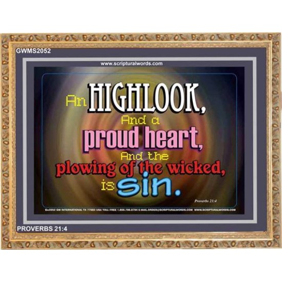 A PROUD HEART   Frame Biblical Paintings   (GWMS2052)   