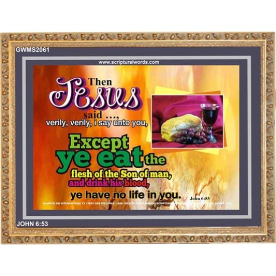VERY VERY I SAY UNTO YOU   Framed Office Wall Decoration   (GWMS2061)   