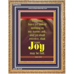 YOUR JOY SHALL BE FULL   Wall Art Poster   (GWMS236)   "28x34"