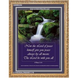 THE LORD BE WITH YOU   Inspirational Wall Art Frame   (GWMS250)   "28x34"