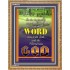 THE WORD WAS GOD   Inspirational Wall Art Wooden Frame   (GWMS252)   "28x34"