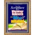 WHOSOEVER BELIEVETH   Acrylic Glass Frame Scripture Art   (GWMS3297)   "28x34"