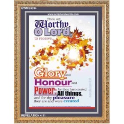 AND FOR THY PLEASURE   Inspirational Bible Verses Framed   (GWMS3394)   