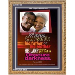 WHOSO CURSETH    Printable Bible Verses to Framed   (GWMS3409)   "28x34"