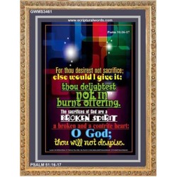 THE SACRIFICES OF GOD   Christian Frame Art   (GWMS3461)   