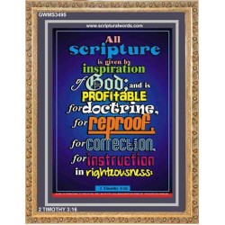 ALL SCRIPTURE   Christian Quote Frame   (GWMS3495)   