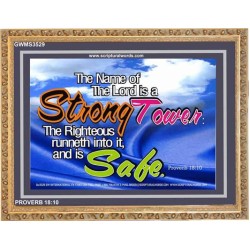 A STRONG TOWER   Encouraging Bible Verses Framed   (GWMS3529)   "34x28"