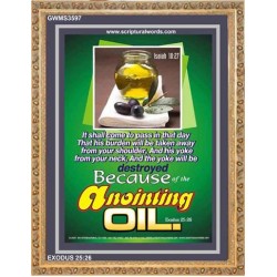 ANOINTING OIL   Bible Verse Acrylic Glass Frame   (GWMS3597)   