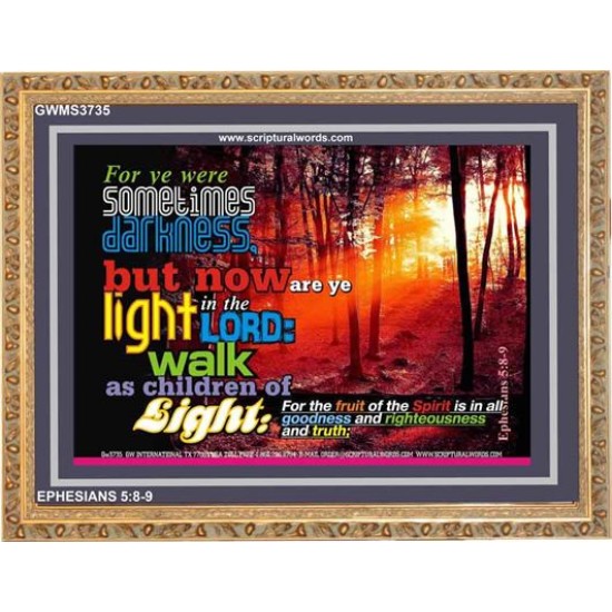 YE ARE LIGHT   Bible Verse Frame for Home   (GWMS3735)   