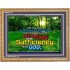 ALL SUFFICIENT GOD   Large Frame Scripture Wall Art   (GWMS3774)   "34x28"
