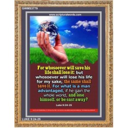 WHOSOEVER   Bible Verse Framed for Home   (GWMS3779)   "28x34"