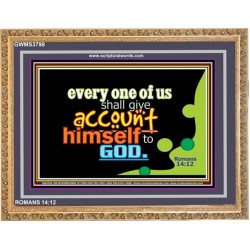 YOU SHALL GIVE ACCOUNT   Frame Scriptural Dcor   (GWMS3798)   "34x28"