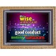 WISDOM   Scriptural Framed Signs   (GWMS3817)   