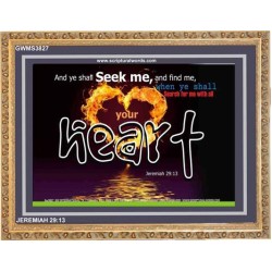 SEEK ME   Christian Quote Framed   (GWMS3827)   