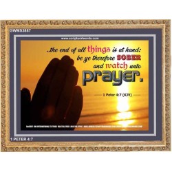 WATCH AND PRAY   Christian Wall Art Poster   (GWMS3887)   