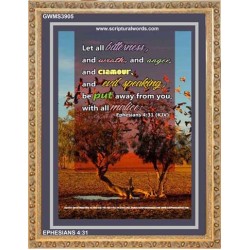 ALL BITTERNESS   Christian Quotes Framed   (GWMS3905)   