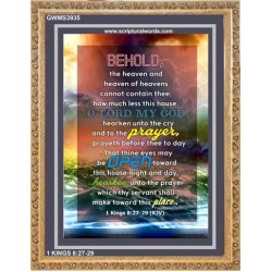 THINE EYES MAY BE OPEN TOWARD THIS HOUSE   Bible Verse Wall Art Frame   (GWMS3935)   