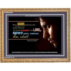 TRUST IN THE LORD   Bible Verses Wall Art Acrylic Glass Frame   (GWMS3946)   