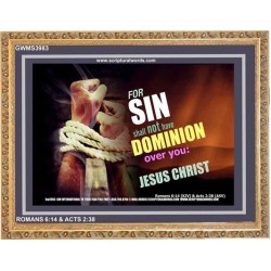 SIN SHALL NOT HAVE DOMINION   Frame Biblical Paintings   (GWMS3983)   
