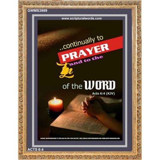 THE WORD   Contemporary Christian Wall Art Frame   (GWMS3989)   