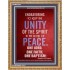 UNITY OF THE SPIRIT   Acrylic Glass Frame Scripture Art   (GWMS3995)   "28x34"