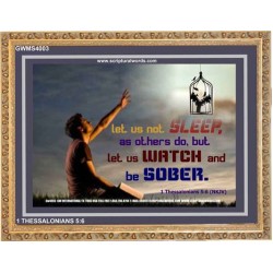 WATCH AND BE SOBER   Framed Office Wall Decoration   (GWMS4003)   