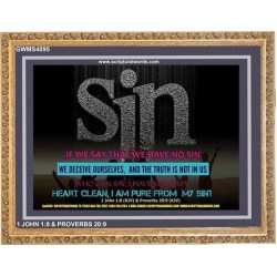 SIN   Framed Bible Verse Online   (GWMS4095)   