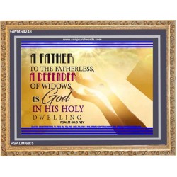 A FATHER TO THE FATHERLESS   Christian Quote Framed   (GWMS4248)   "34x28"