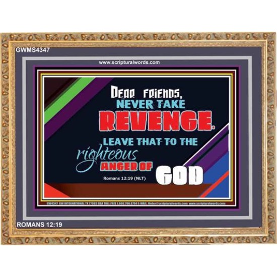 VENGEANCE BELONGS TO GOD   Frame Scriptures Dcor   (GWMS4347)   