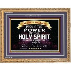 POWER OF THE HOLY SPIRIT   Framed Christian Wall Art   (GWMS4351)   "34x28"