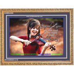 SING AND REJOICE   Custom Framed Bible Verse   (GWMS4395)   