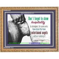 SHOW HOSPITALITY   Bible Verse Frame for Home   (GWMS4435)   