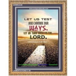 TURN BACK TO THE LORD   Christian Artwork   (GWMS4438)   "28x34"