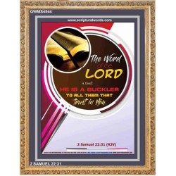 THE WORD OF THE LORD   Framed Hallway Wall Decoration   (GWMS4544)   
