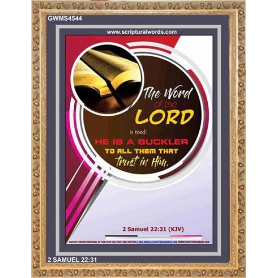 THE WORD OF THE LORD   Framed Hallway Wall Decoration   (GWMS4544)   