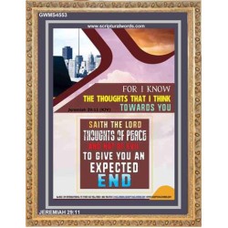 THE THOUGHTS THAT I THINK   Scripture Art Acrylic Glass Frame   (GWMS4553)   