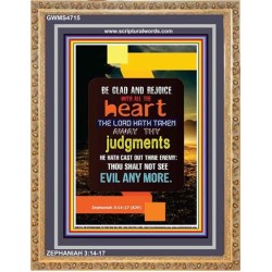 WITH ALL THE HEART   Scripture Art Prints   (GWMS4715)   "28x34"