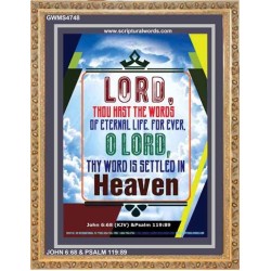 THE WORDS OF ETERNAL LIFE   Framed Restroom Wall Decoration   (GWMS4748)   