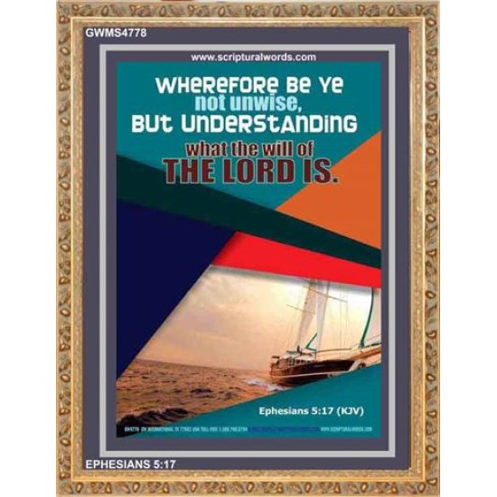 THE WILL OF THE LORD   Custom Framed Bible Verse   (GWMS4778)   