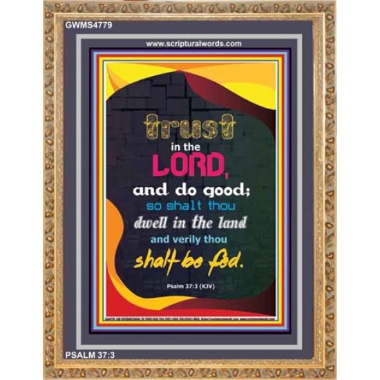 TRUST IN THE LORD   Bible Verses Framed Art   (GWMS4779)   