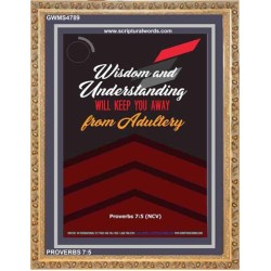 WISDOM AND UNDERSTANDING   Bible Verses Framed for Home   (GWMS4789)   