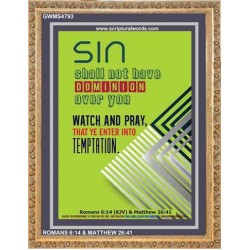 WATCH AND PRAY   Printable Bible Verses to Framed   (GWMS4793)   "28x34"